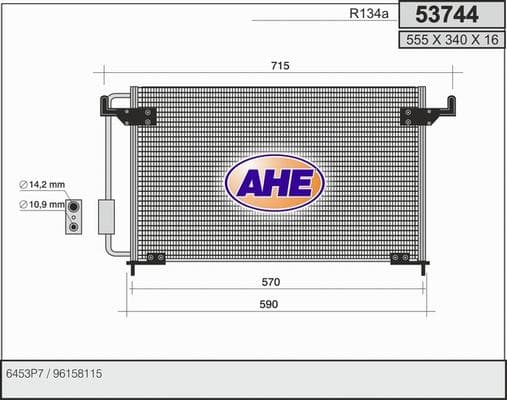 Condenseur / Radiateur de climatisation