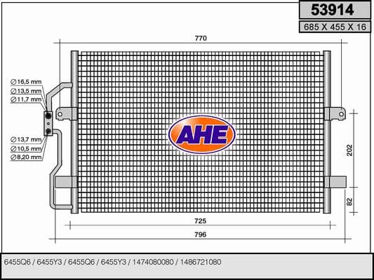 Condenseur / Radiateur de climatisation