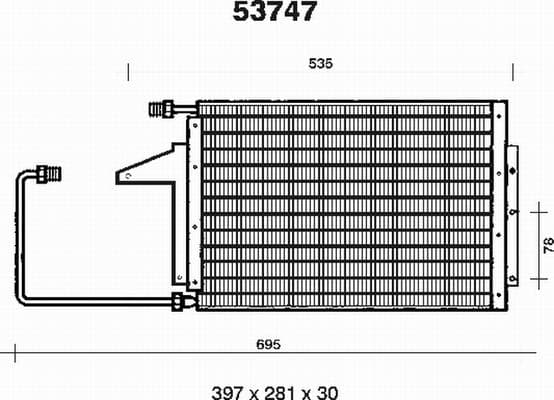 Condenseur / Radiateur de climatisation