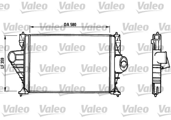 Intercooler radiateur de turbo