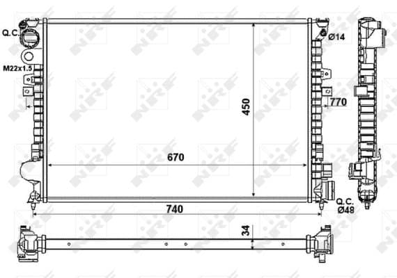 Radiateur de refroidissement