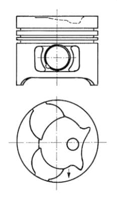 Piston moteur