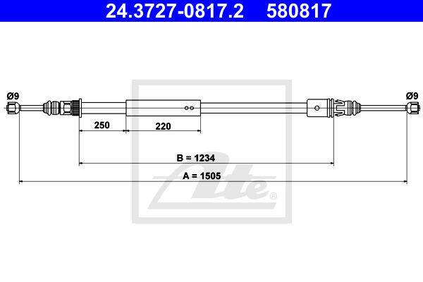 Cable de frein à main
