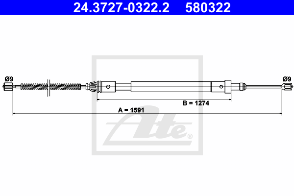 Cable de frein à main