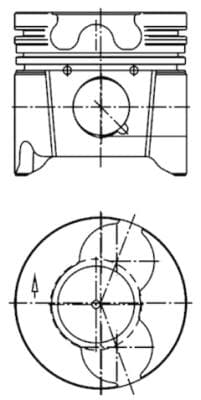 Piston moteur