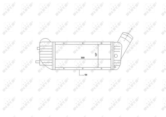 Intercooler radiateur de turbo