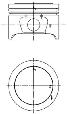 Piston moteur