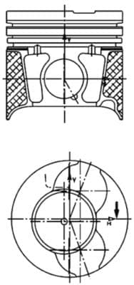 Piston moteur