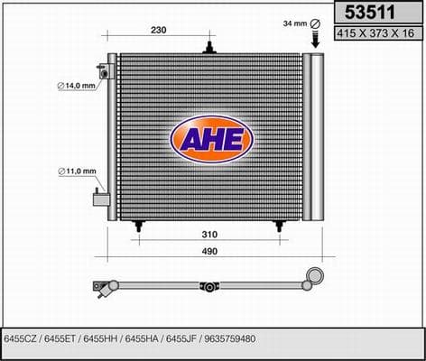 Condenseur / Radiateur de climatisation