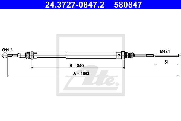 Cable de frein à main