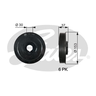 Poulie damper/vilebrequin