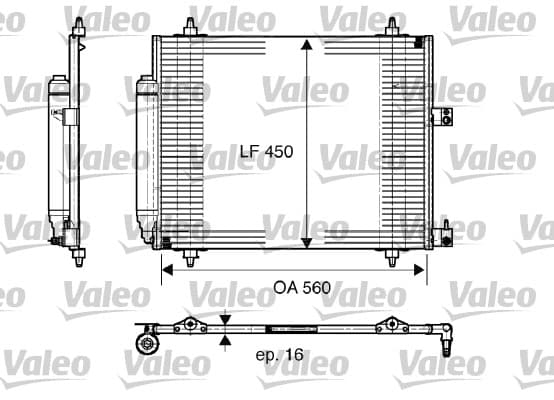 Condenseur / Radiateur de climatisation
