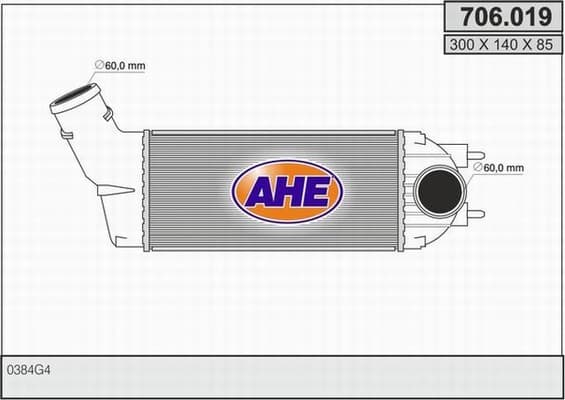 Intercooler radiateur de turbo