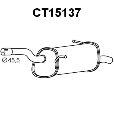 Silencieux arriere