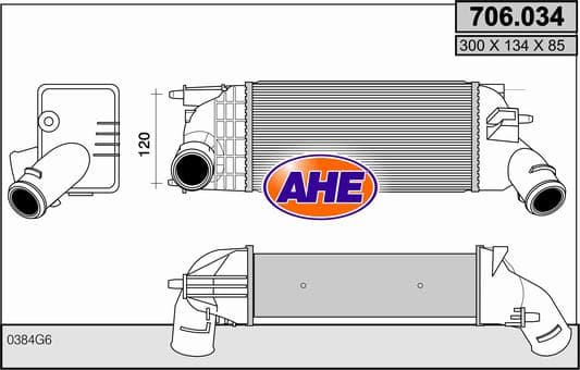 Intercooler radiateur de turbo