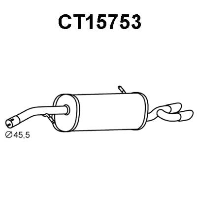 Silencieux arriere