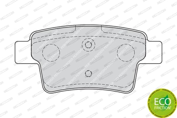 Plaquettes de frein arriere (Jeu de 4)
