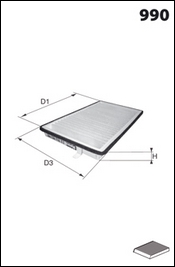 Filtre d'habitacle