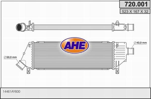 Intercooler radiateur de turbo
