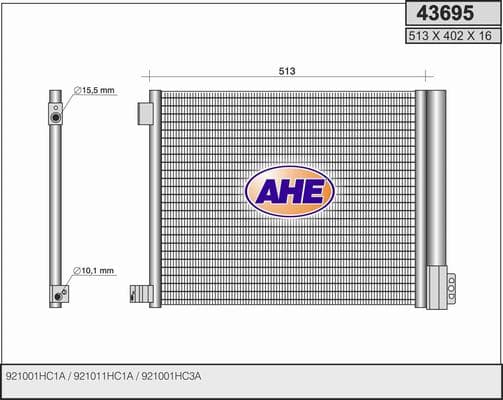 Condenseur / Radiateur de climatisation