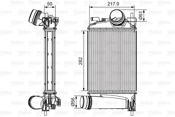 Intercooler radiateur de turbo