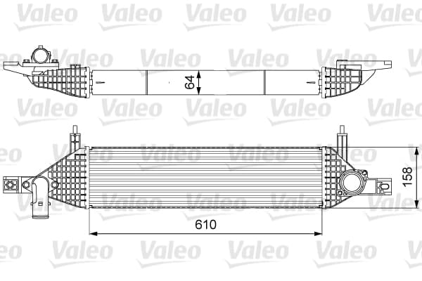 Intercooler radiateur de turbo