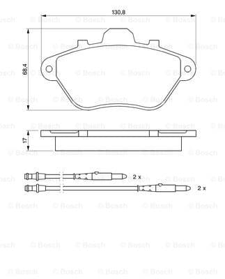 Plaquettes de frein avant (Jeu de 4)