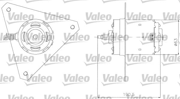 Moteur de ventilateur refroidissement