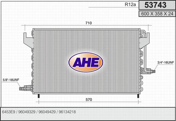 Condenseur / Radiateur de climatisation