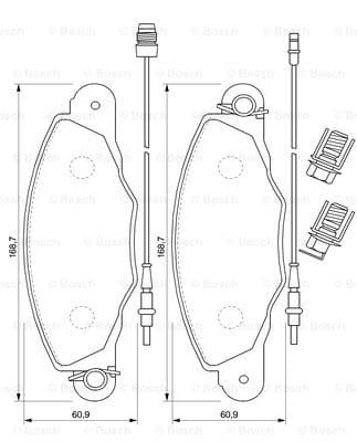 Plaquettes de frein avant (Jeu de 4)