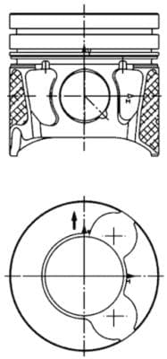 Piston moteur