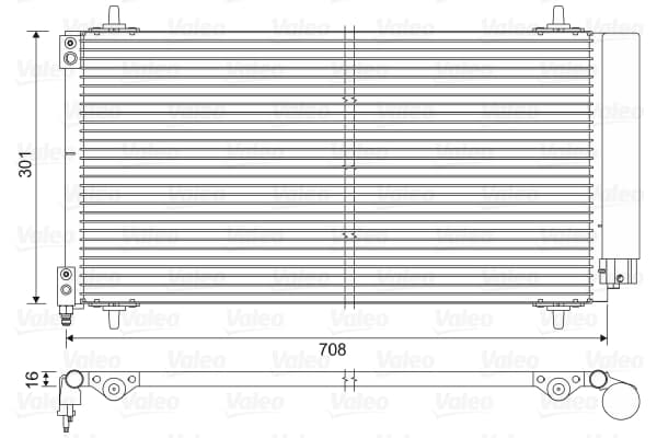 Condenseur / Radiateur de climatisation