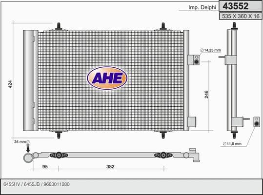 Condenseur / Radiateur de climatisation