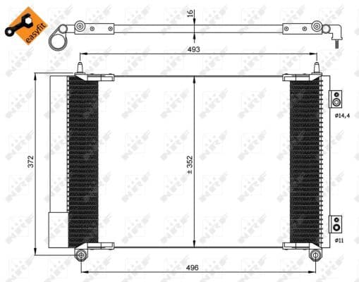 Condenseur / Radiateur de climatisation