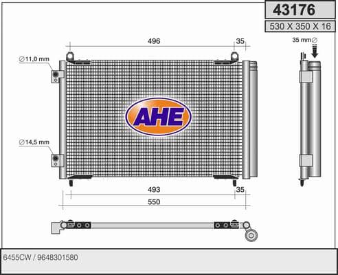 Condenseur / Radiateur de climatisation