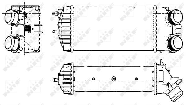 Intercooler radiateur de turbo