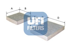 Filtre d'habitacle (Jeu de 2)