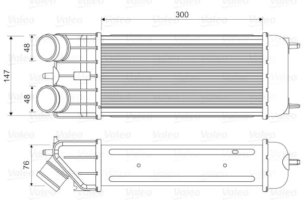 Intercooler radiateur de turbo