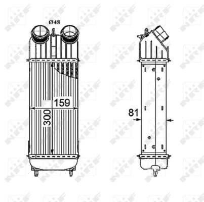 Intercooler radiateur de turbo