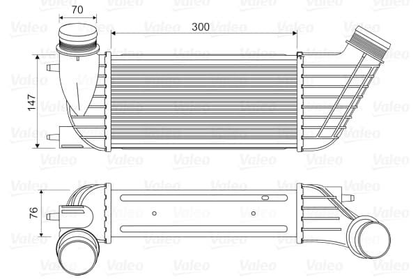 Intercooler radiateur de turbo