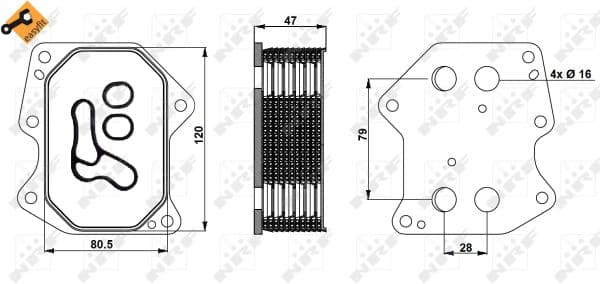 Radiateur huile