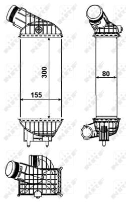 Intercooler radiateur de turbo