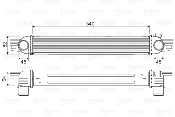 Intercooler radiateur de turbo