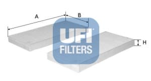 Filtre d'habitacle (Jeu de 2)