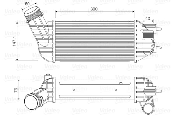 Intercooler radiateur de turbo