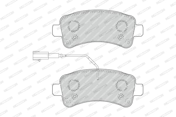Plaquettes de frein arriere (Jeu de 4)