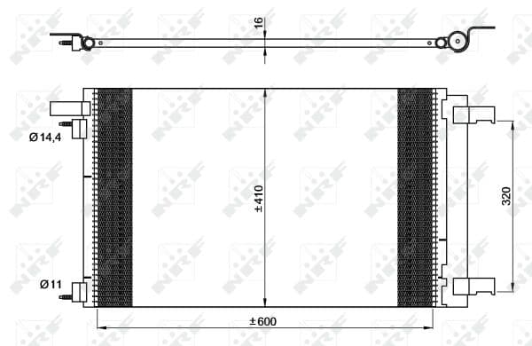 Condenseur / Radiateur de climatisation