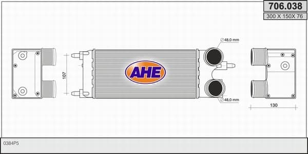 Intercooler radiateur de turbo