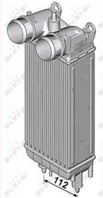 Intercooler radiateur de turbo