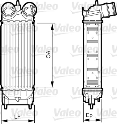 Intercooler radiateur de turbo